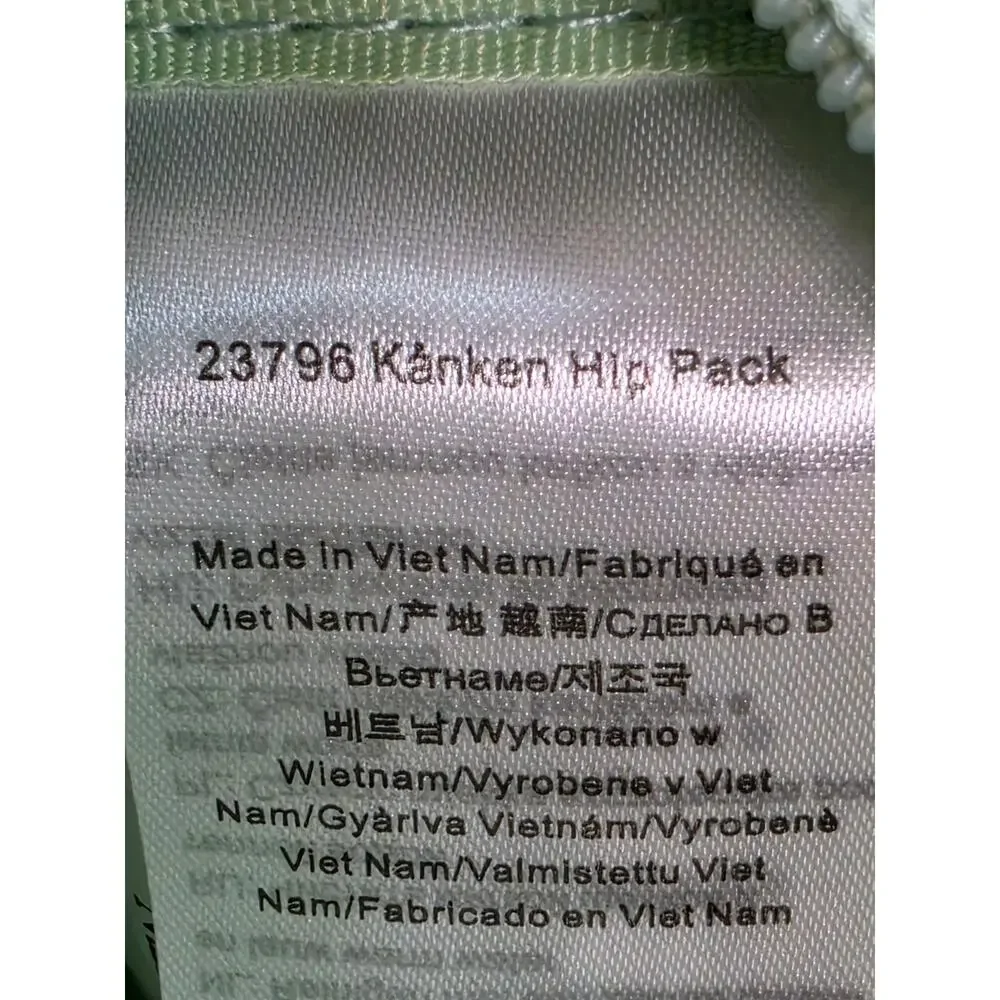 Fjällräven Kånken Hip Pack Style 23796 Mint Green – Unisex – NWT